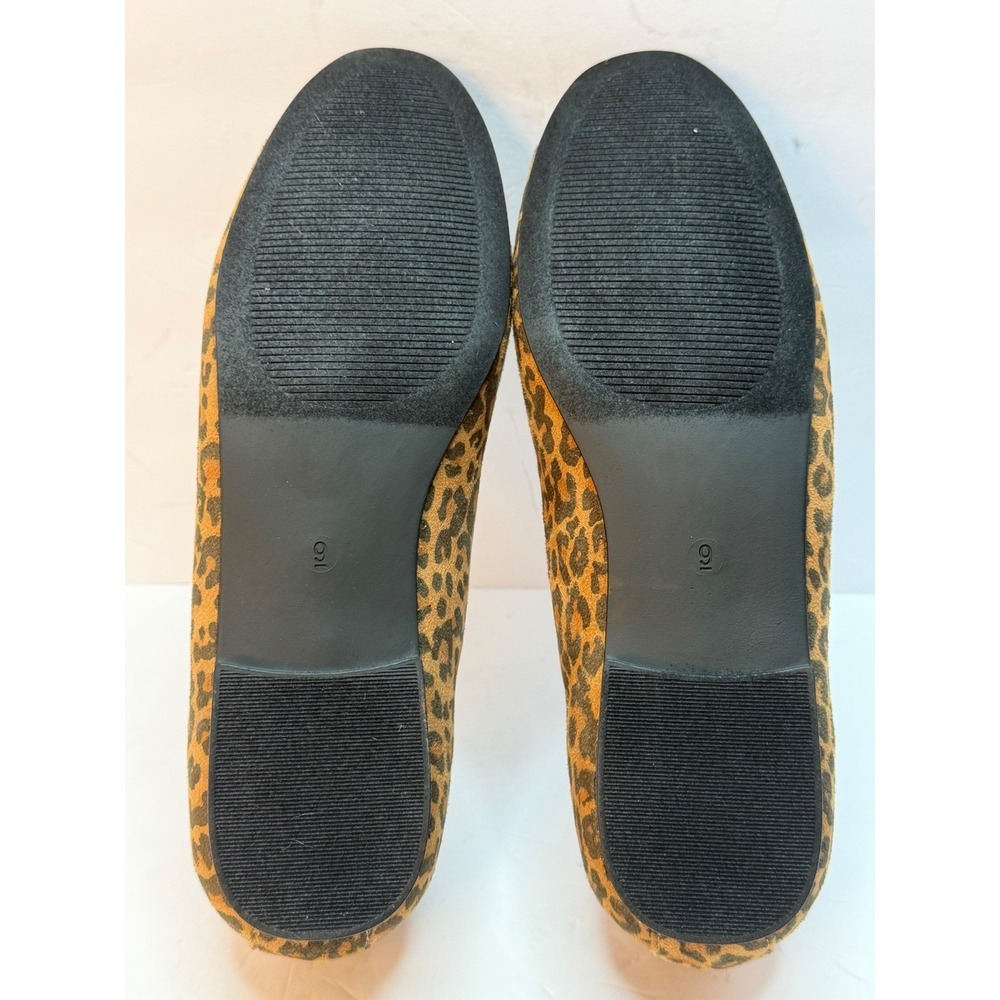Journee Collection Women Ishani Slip On Tailored Flats Leopard/Camel Size 9W NWT - Picture 9 of 11